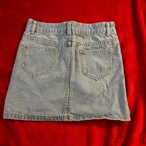 Jean mini skirt
